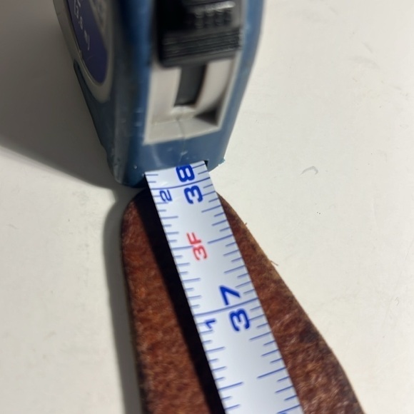 American Eagle leather belt size M solid brass vintage Y2K western - Picture 11 of 12